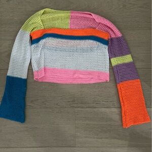 Crochet long sleeve top